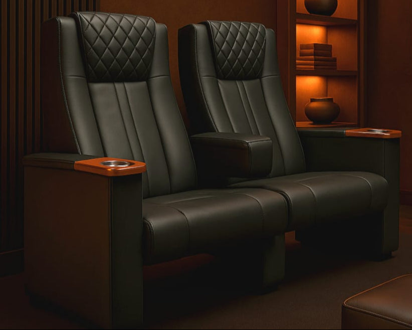Lynch- Sillón Doble para Cine en Casa –Vynil o Piel