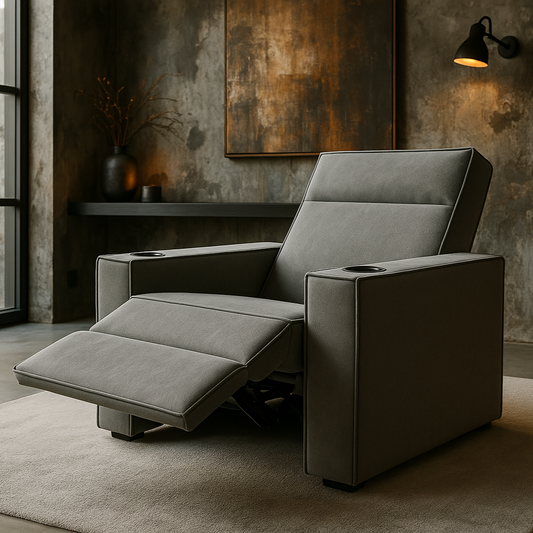 Juno-Reclinable de tela Chenille